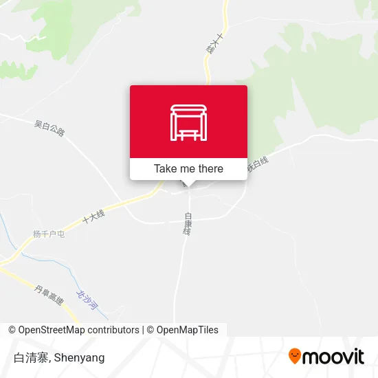 白清寨 map