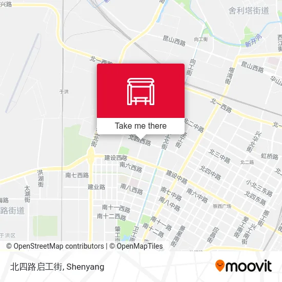 北四路启工街 map