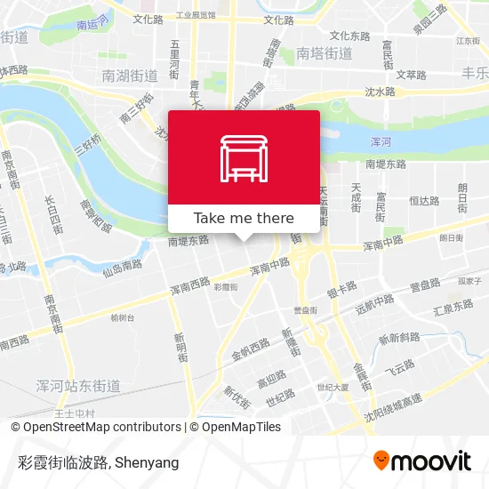 彩霞街临波路 map