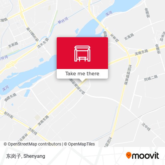 东岗子 map