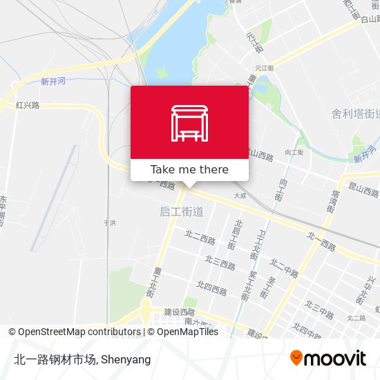 北一路钢材市场 map