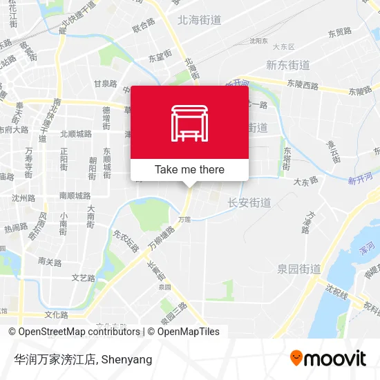 华润万家滂江店 map