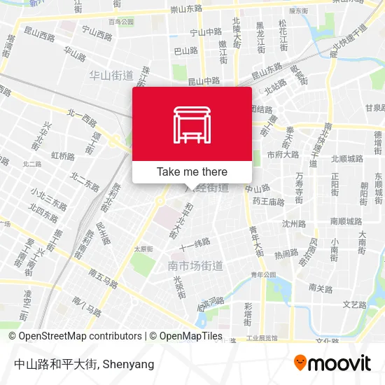 中山路和平大街 map