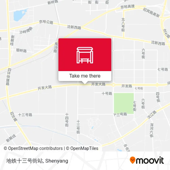地铁十三号街站 map