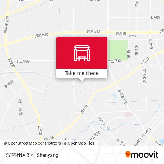 滨河社区B区 map