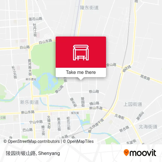 陵园街银山路 map