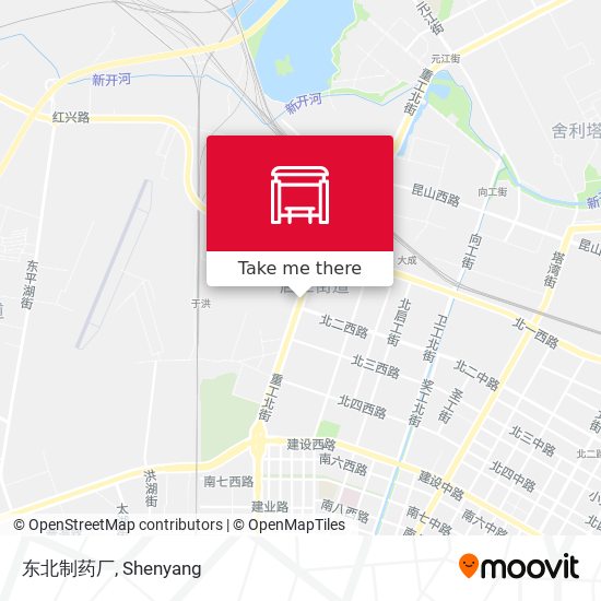 东北制药厂 map