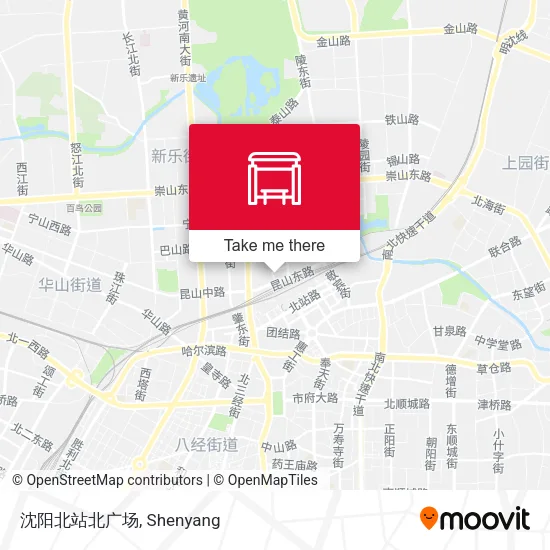沈阳北站北广场 map