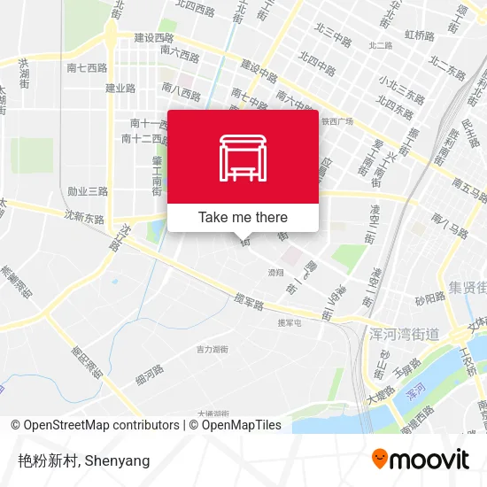 艳粉新村 map