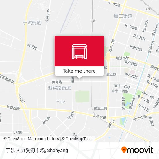 于洪人力资源市场 map