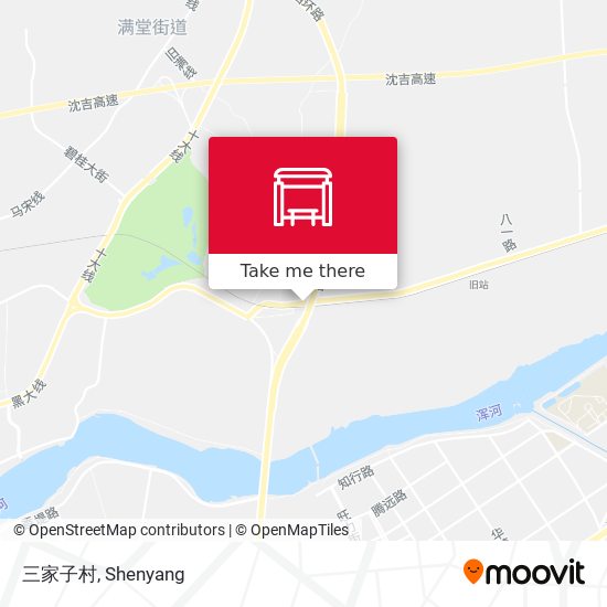 三家子村 map