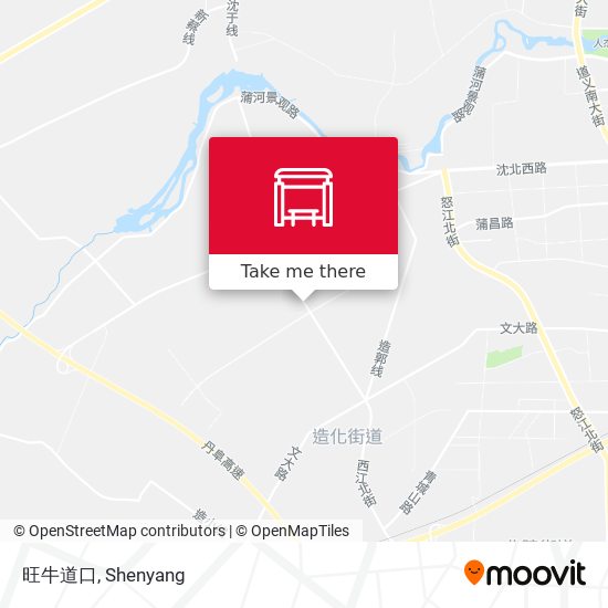 旺牛道口 map