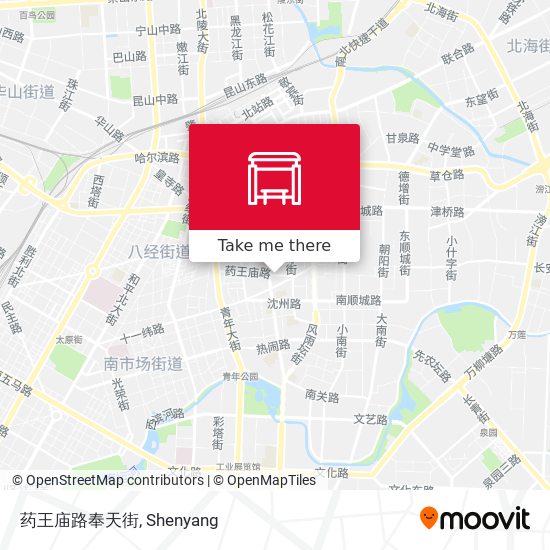 药王庙路奉天街 map