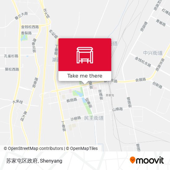 苏家屯区政府 map
