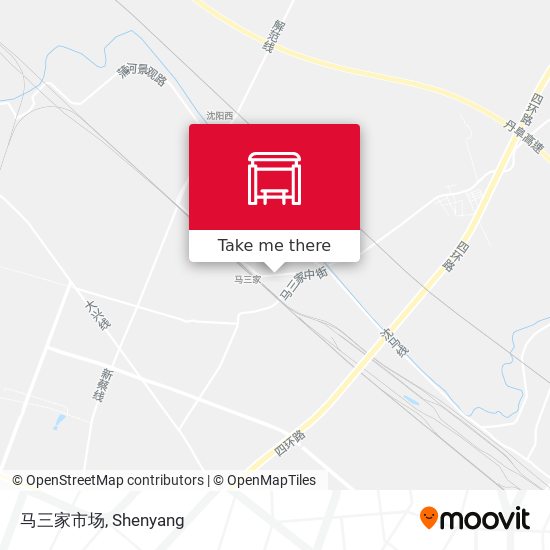 马三家市场 map