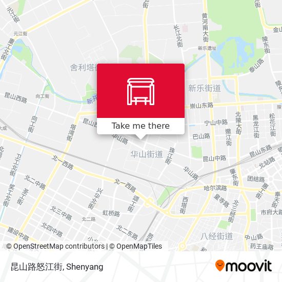 昆山路怒江街 map