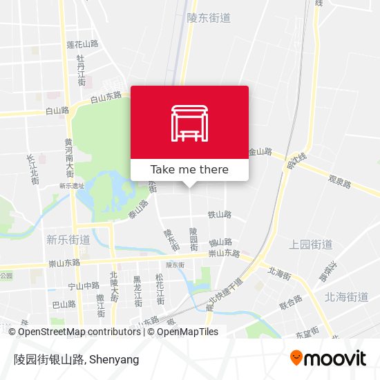 陵园街银山路 map