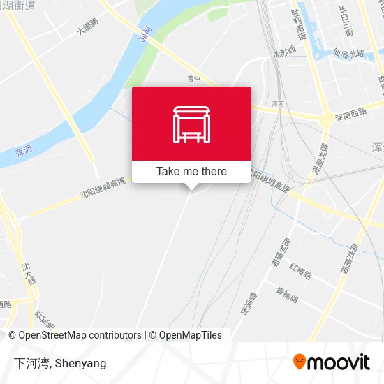 下河湾 map