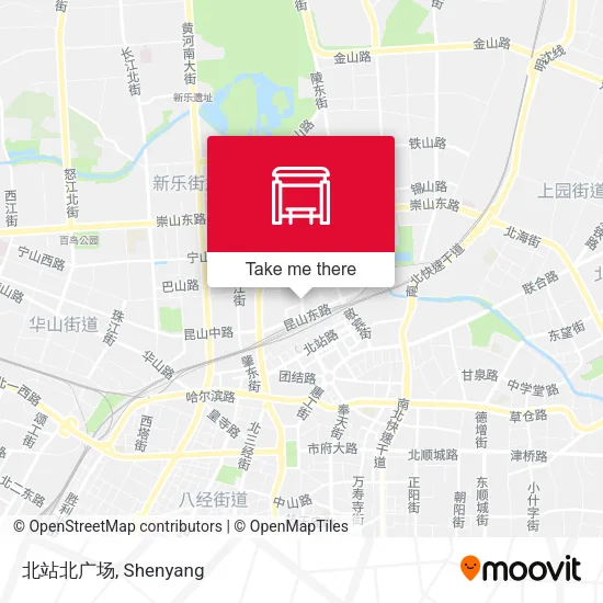 北站北广场 map