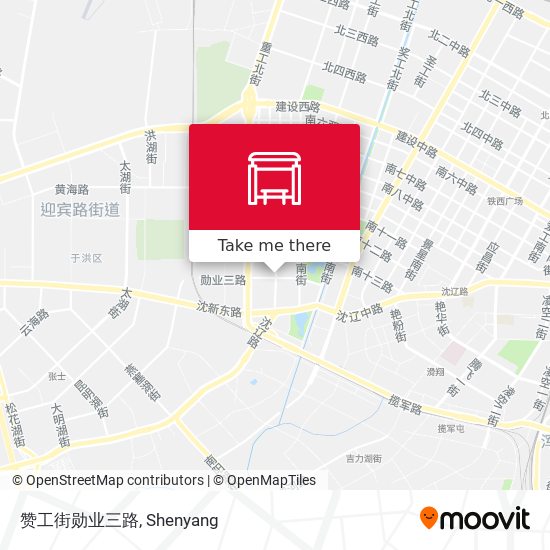 赞工街勋业三路 map