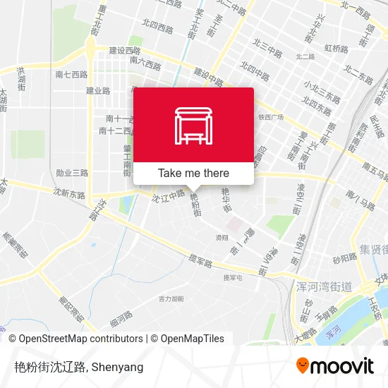 艳粉街沈辽路 map