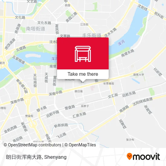 朗日街浑南大路 map