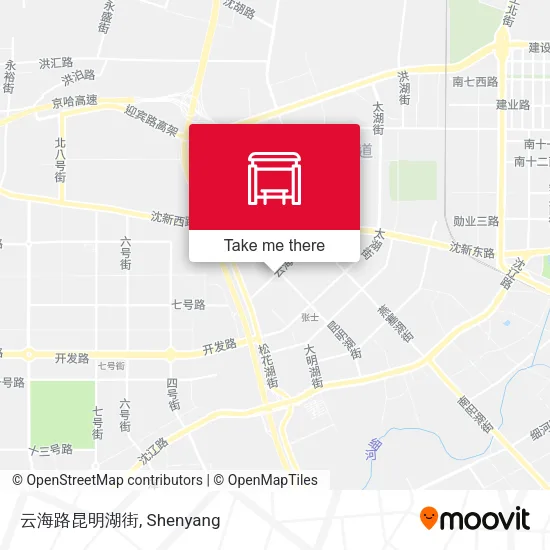 云海路昆明湖街 map