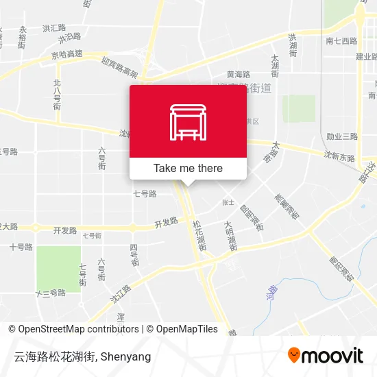 云海路松花湖街 map