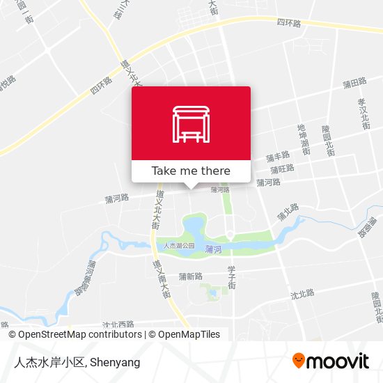 人杰水岸小区 map