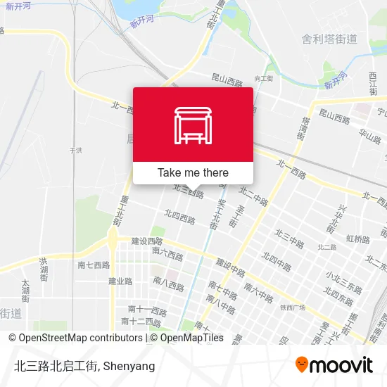 北三路北启工街 map