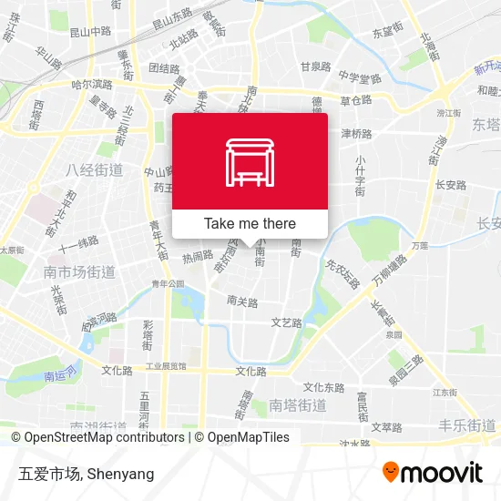 五爱市场 map