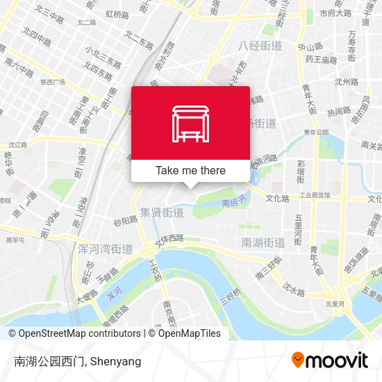南湖公园西门 map