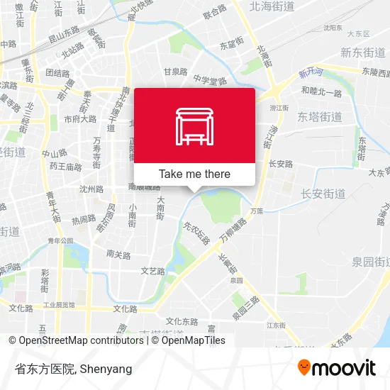 省东方医院 map