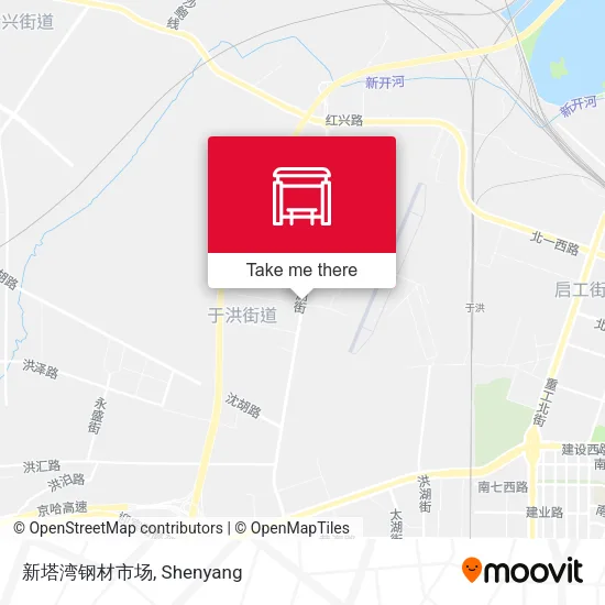 新塔湾钢材市场 map