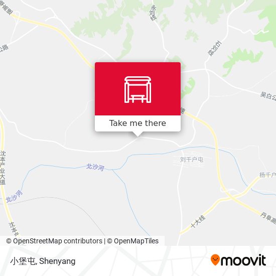 小堡屯 map