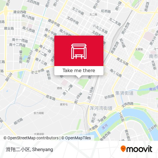 滑翔二小区 map