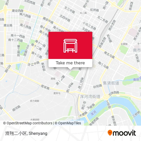 滑翔二小区 map