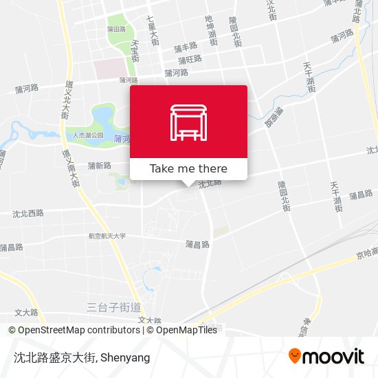 沈北路盛京大街 map