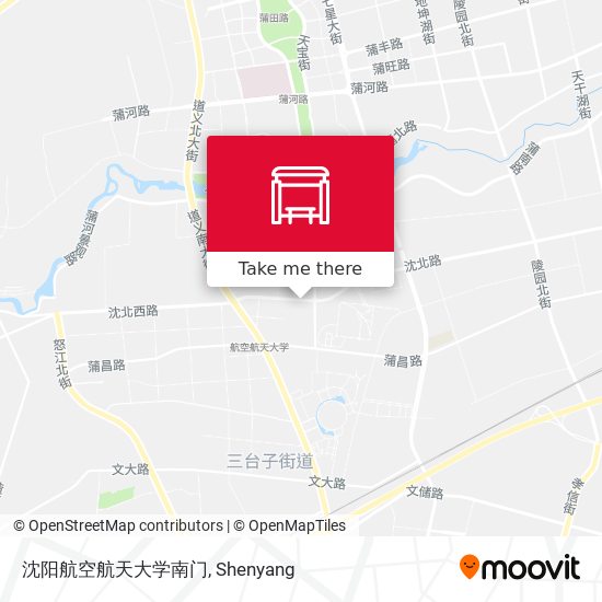 沈阳航空航天大学南门 map