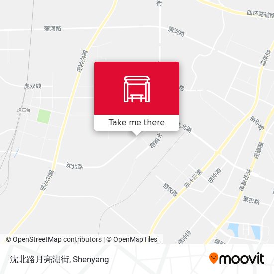 沈北路月亮湖街 map