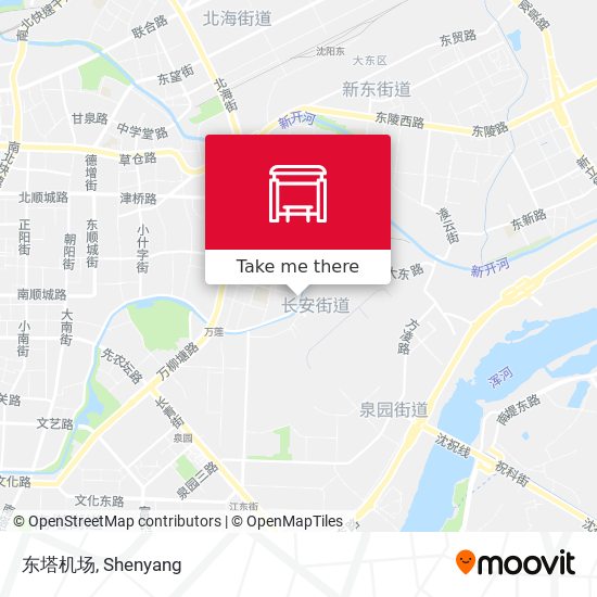 东塔机场 map