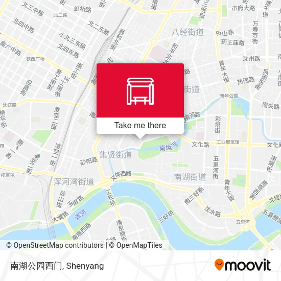 南湖公园西门 map