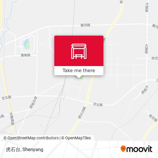 虎石台 map