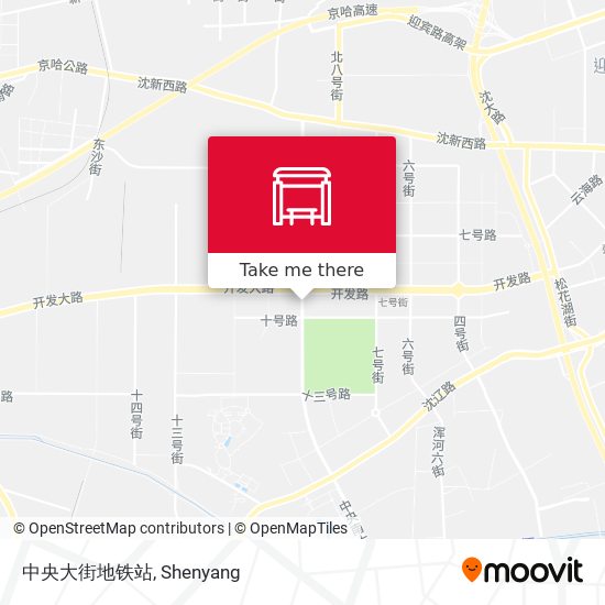 中央大街地铁站 map