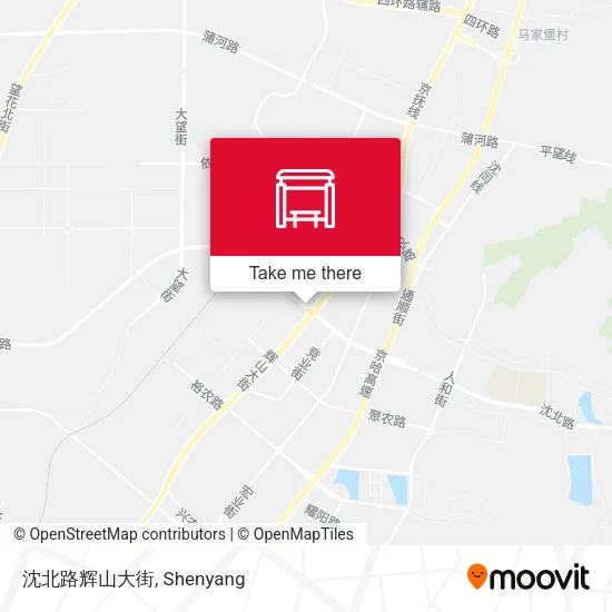 沈北路辉山大街 map