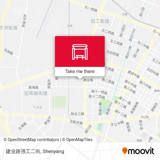 建业路强工二街 map