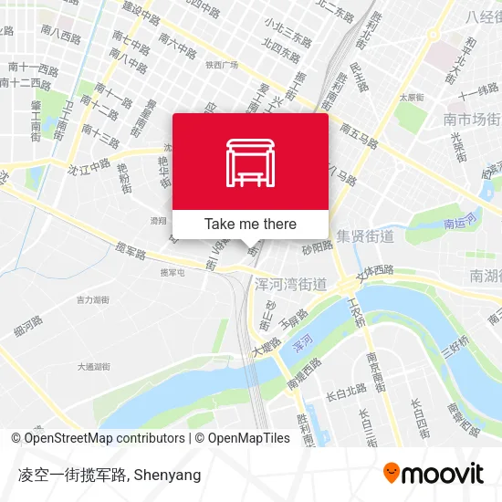 凌空一街揽军路 map