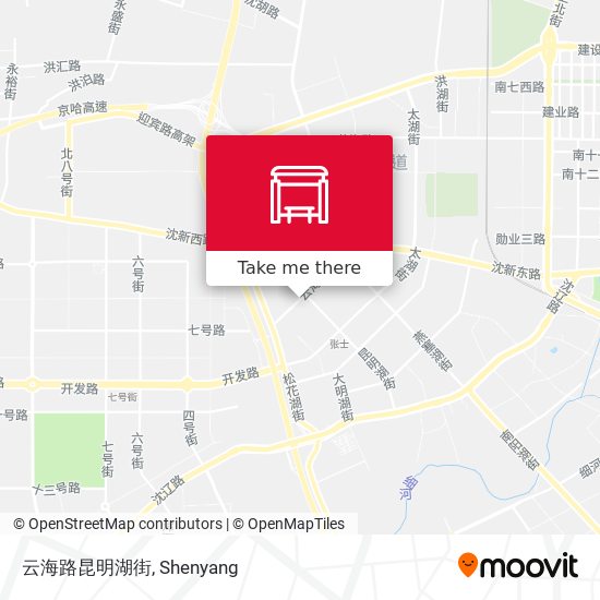 云海路昆明湖街 map