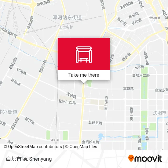 白塔市场 map