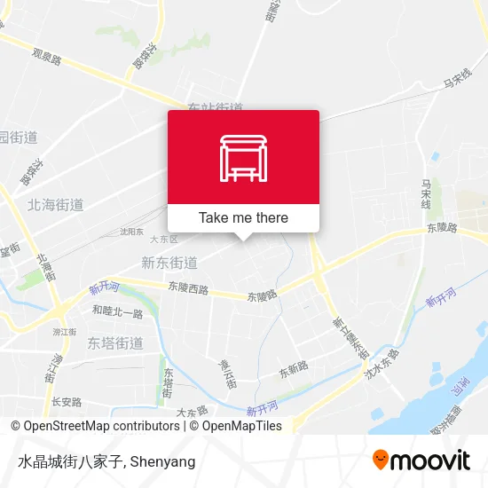 水晶城街八家子 map